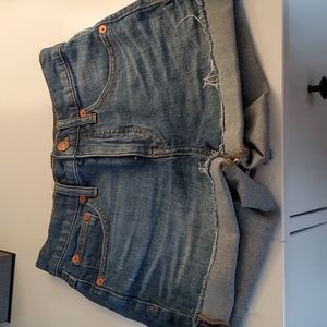 Madewell high rise denim shorts 23